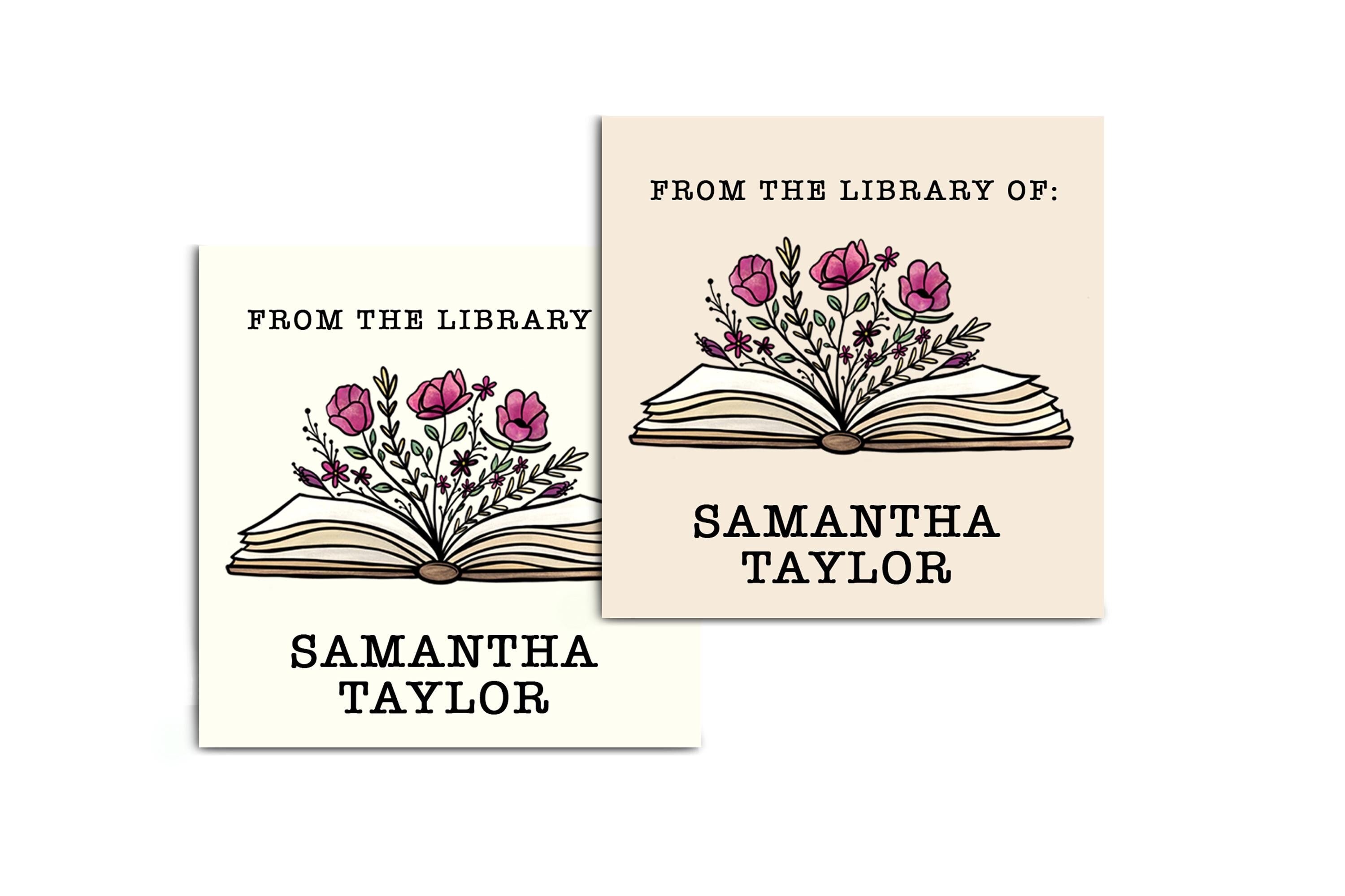 Teacher Labels, Personalized Bookplate Stickers, Personalized Name Labels, From the Library of Book Labels, This Book Belongs to Stickers