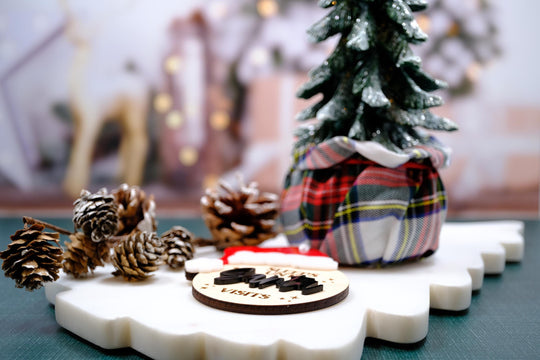 Christmas Countdown Ornament, Santa Countdown Ornament, Dry Erase Sleeps Until Christmas Sign, Kids Christmas Ornament, Interactive Ornament