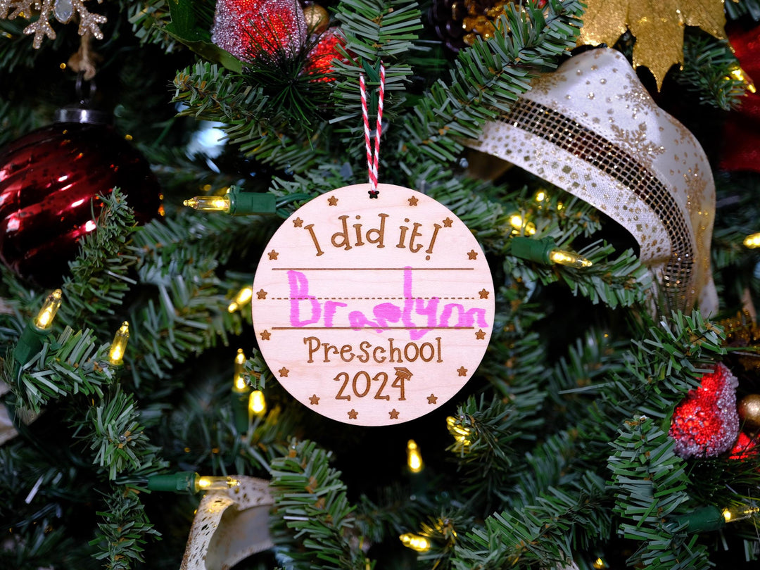 Pre-School Graduation Ornament, Kindergarten Graduation Ornament, Pre-K Graduation Ornament, Keepsake Ornament Gift, End of the year student