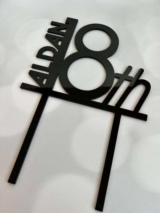 Any Age Birthday Party Cake Toppers | Birthday Party Cake Decorations for Girl | 18th Cake Topper | 21 Cake Topper | 40 Cake Topper