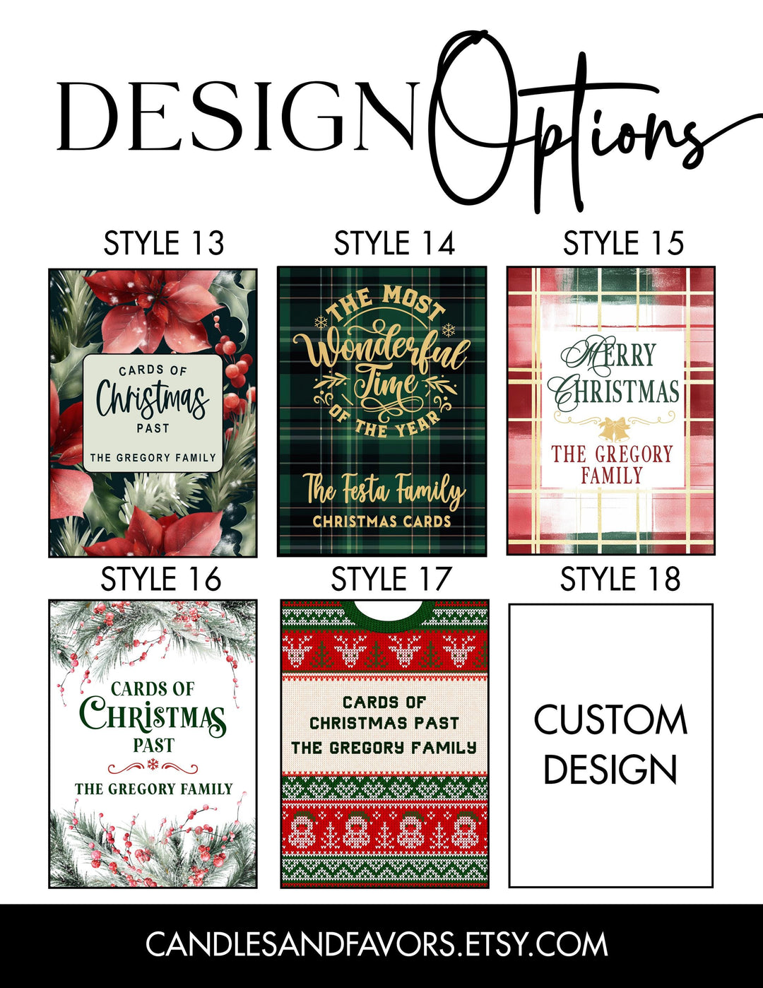 Christmas Card 4 Keeper, Cards of Christmas Past, Personalized Christmas Card Holder, Card Display Storage, Card Album, Christmas Card Storage