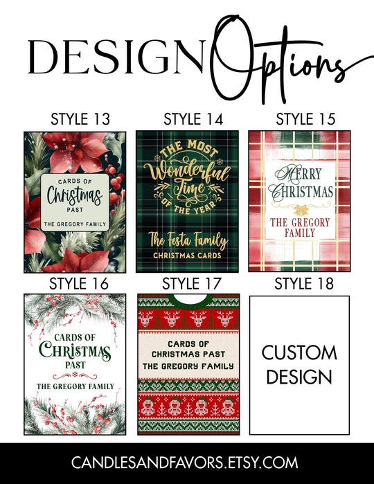 Christmas Card 4 Keeper, Cards of Christmas Past, Personalized Christmas Card Holder, Card Display Storage, Card Album, Christmas Card Storage