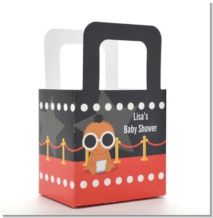 Baby Shower Favor Boxes - A Star Is Born Hollywood - Personalized Custom Party Treat Container Gift Bags - Set Of 10