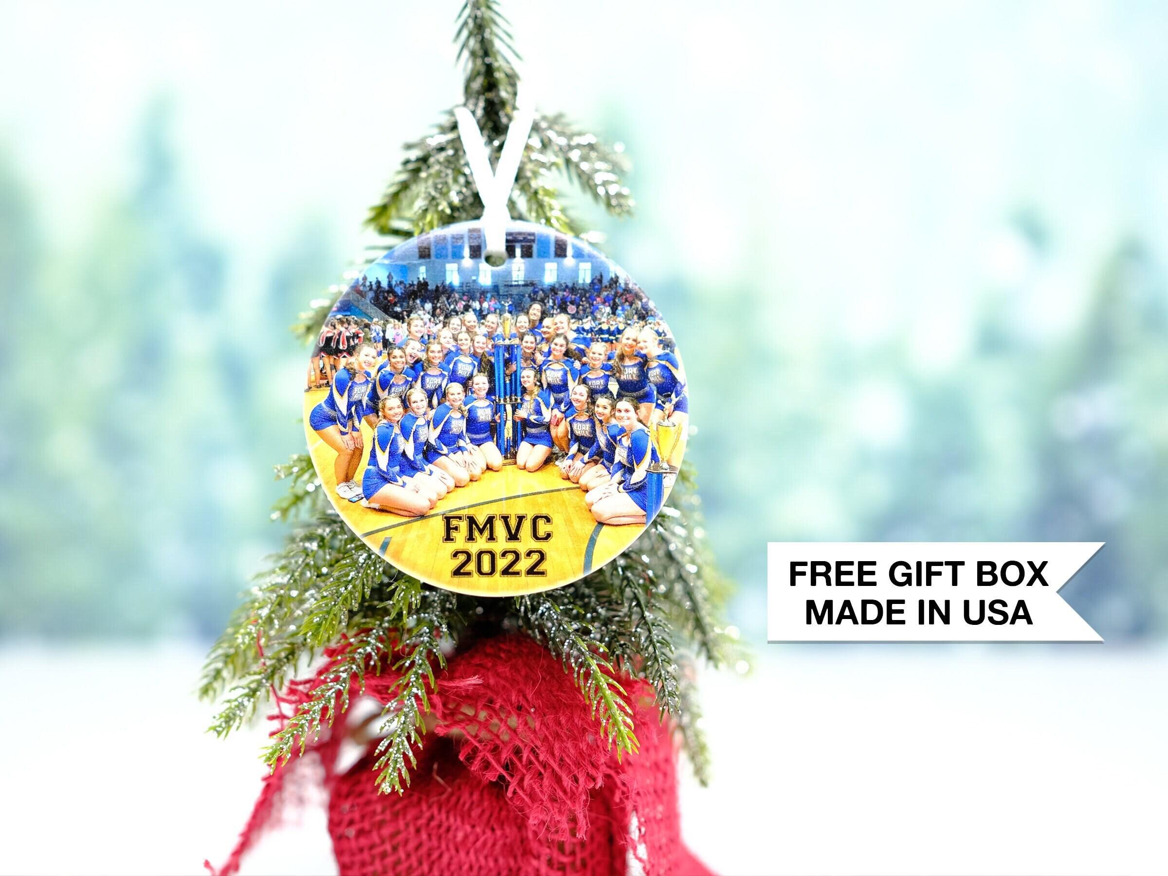 School Sports Team Graduation Ornament, Class of 2025, Personalized Varsity Christmas Ornament