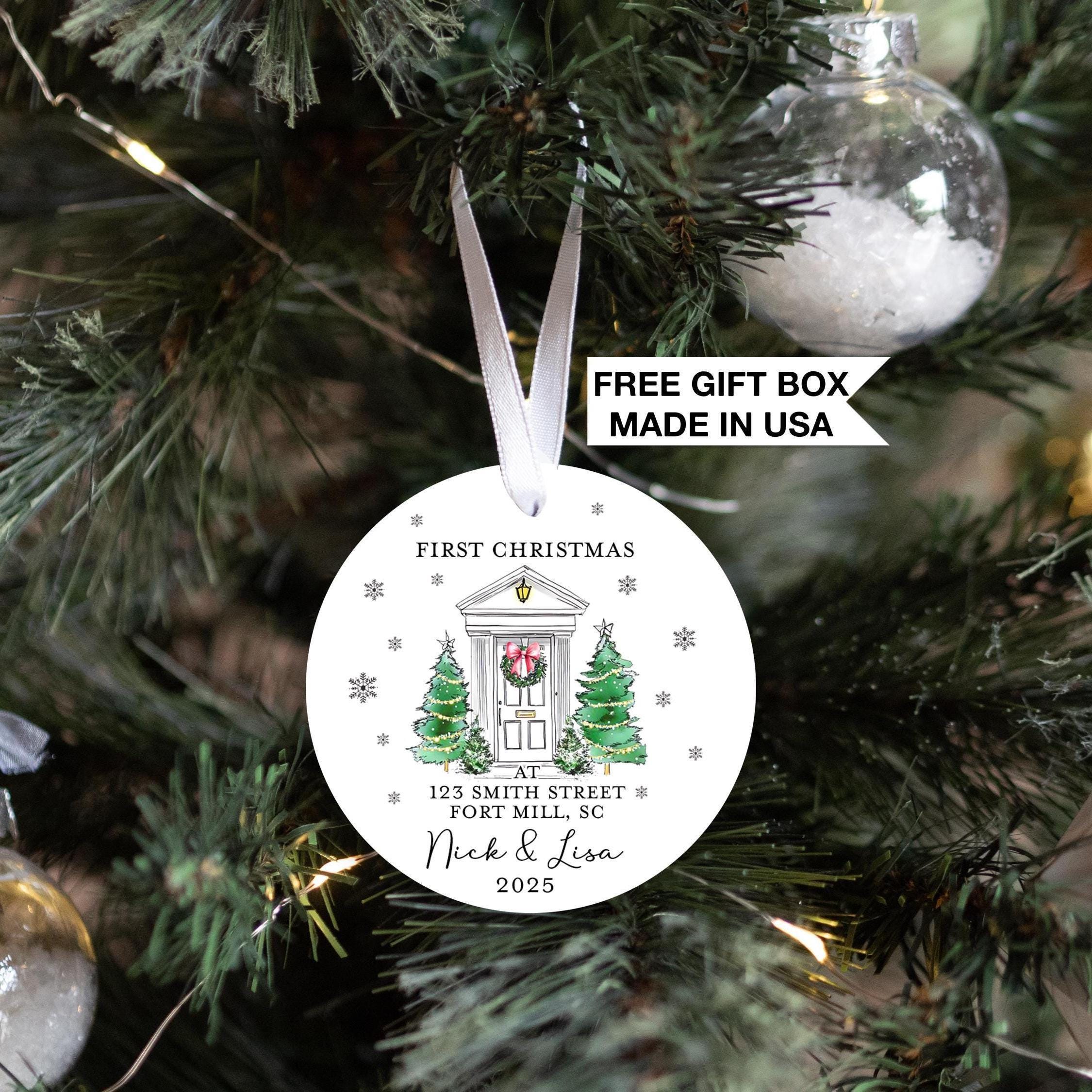 New Home Christmas Ornament, Personalized Our New Home Ornament 2025, Realtor Gift