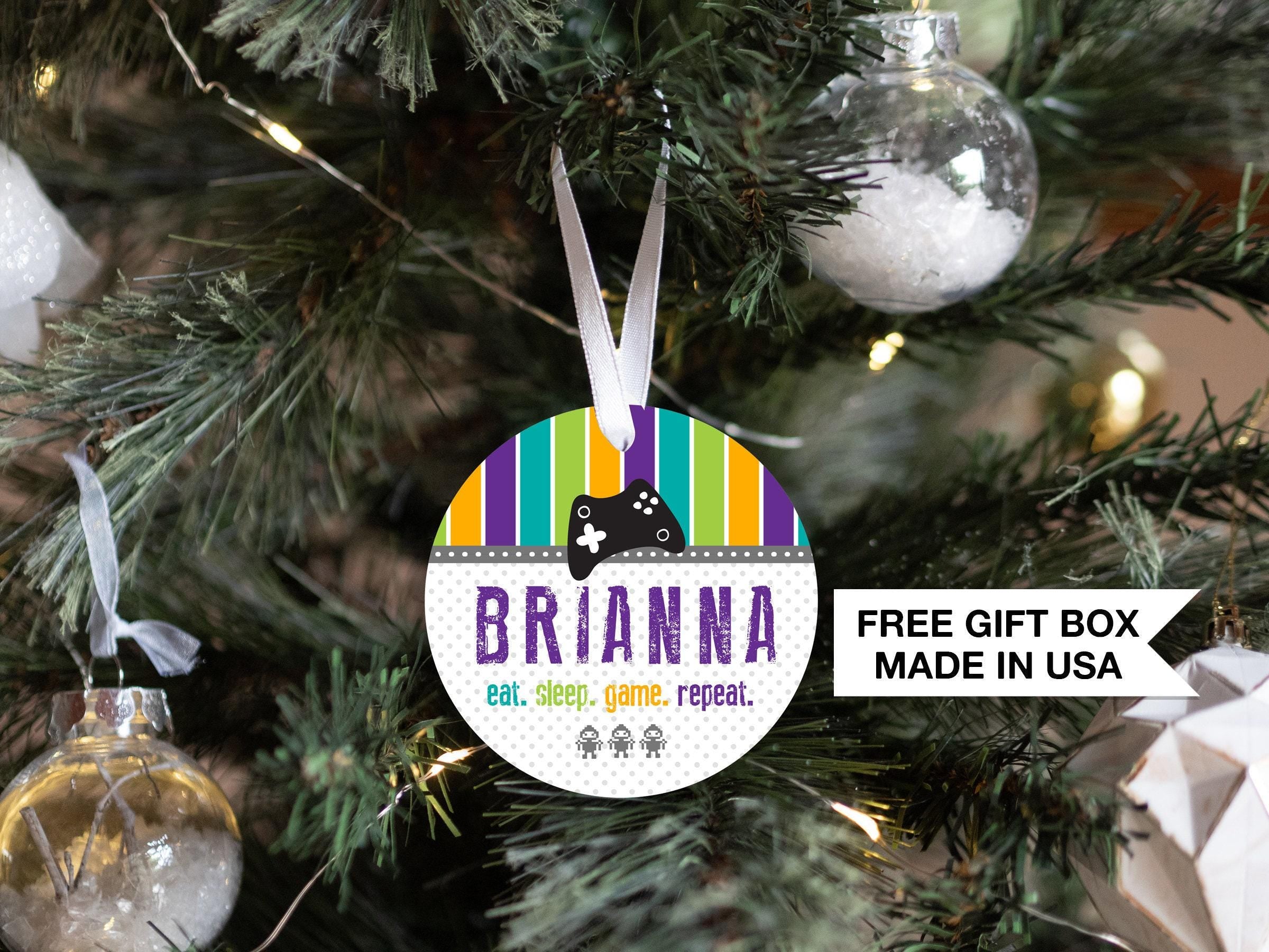 Personalized Video Game Christmas Ornament, Children's Gaming Controller Gift