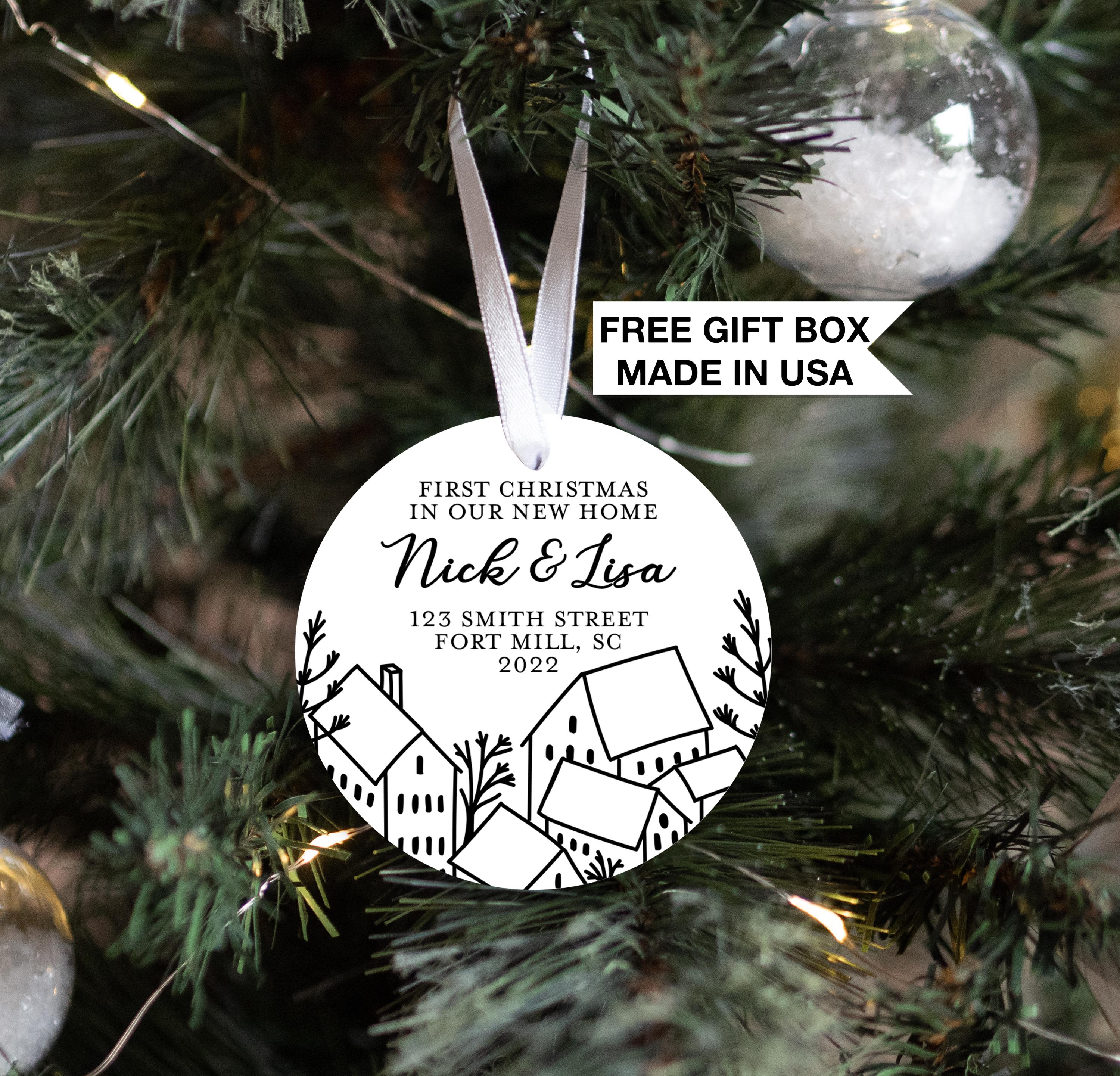 First Home Ornament - New Home Christmas Ornament 2025 - Realtor Closing Gift