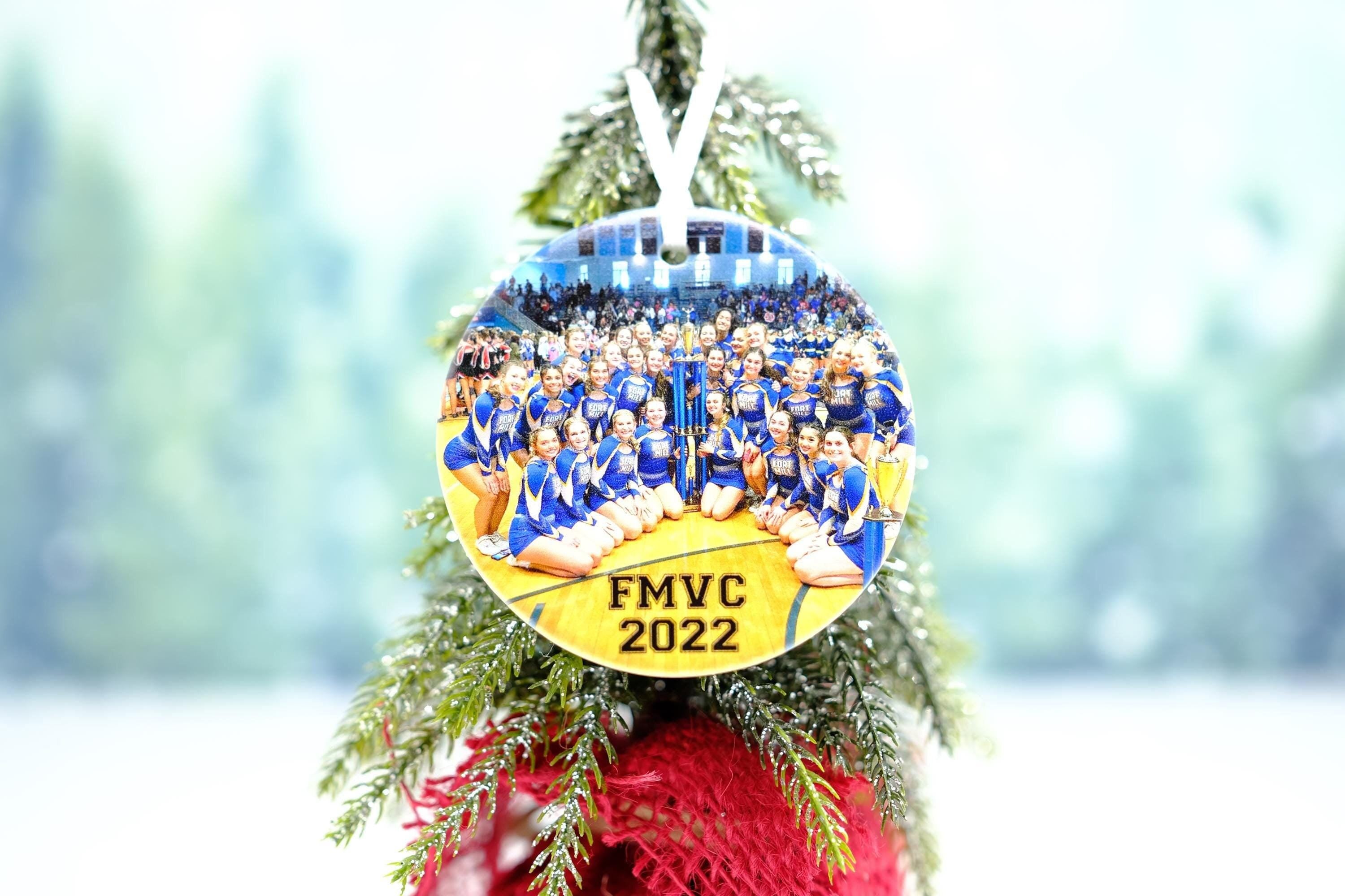 School Sports Team Graduation Ornament, Class of 2025, Personalized Varsity Christmas Ornament
