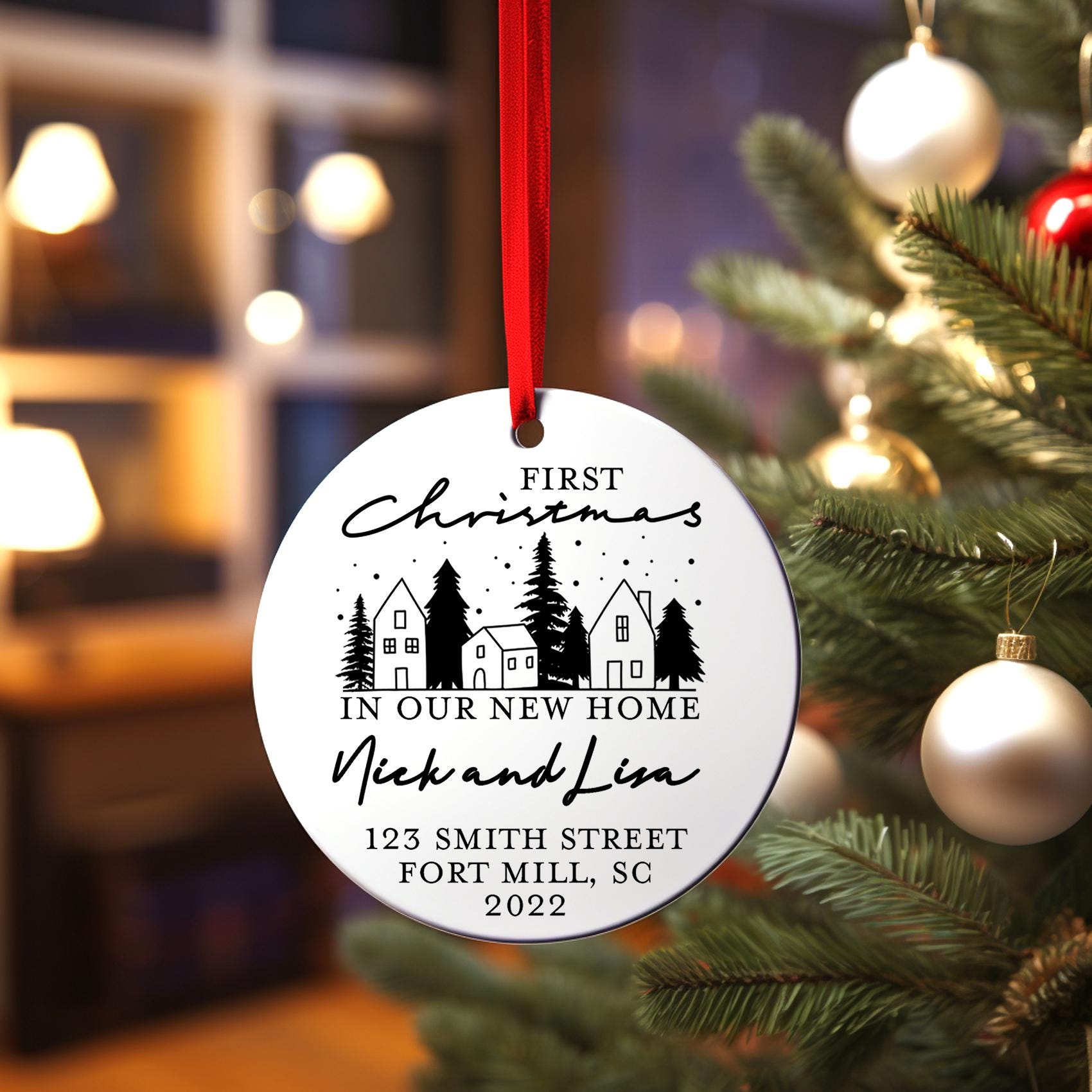 New Home Ornament - First House Christmas Ornament 2025 - Realtor Closing Gift