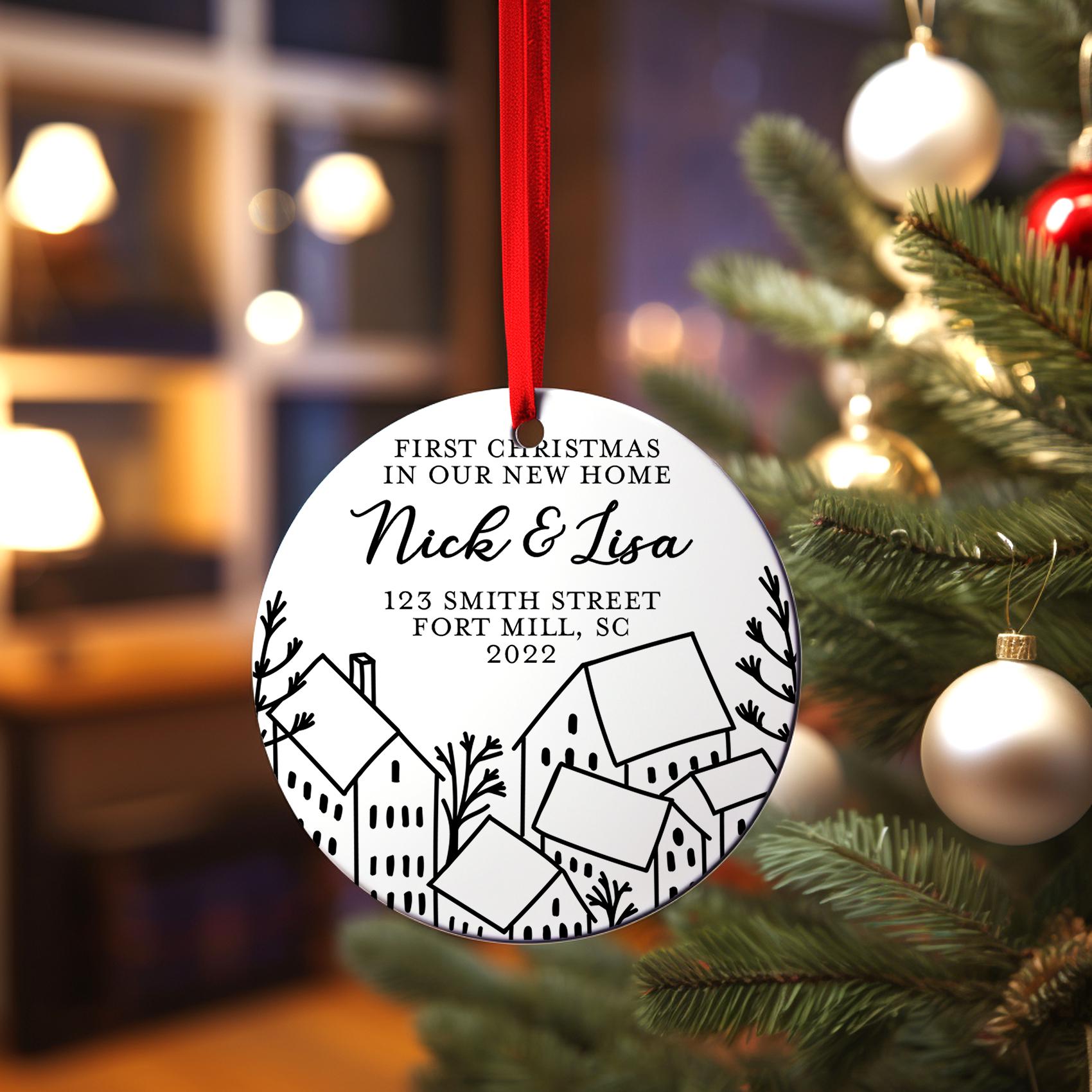 First Home Ornament - New Home Christmas Ornament 2025 - Realtor Closing Gift