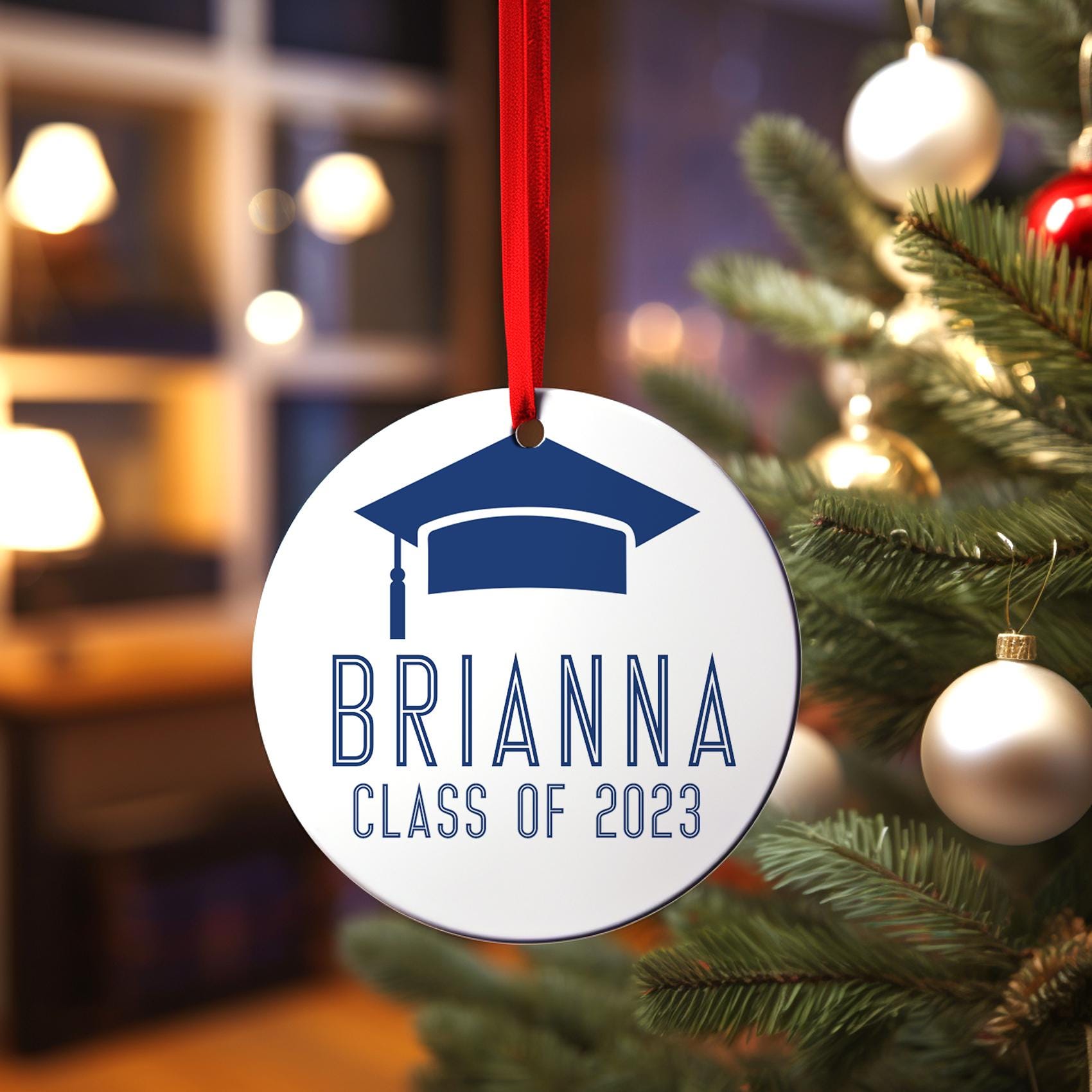 Personalized Graduation Ornament| Class of 2025| Personalized Graduation Christmas Ornament | Graduation Keepsake | Graduation Gift