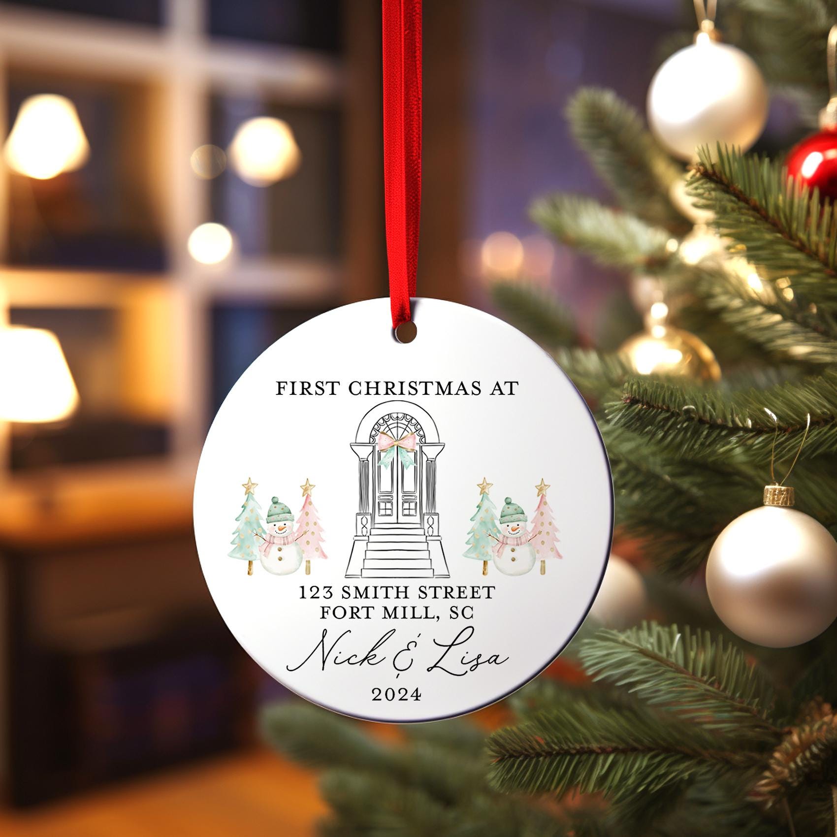 New Home Christmas Ornament, Personalized Our New Home Ornament 2025, Housewarming Gift