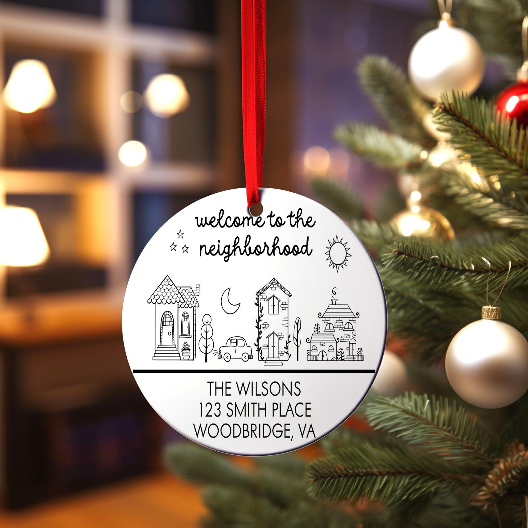 New Home Christmas Ornament | Welcome to the Neighborhood Christmas Ornament | Our First Home Christmas Ornament