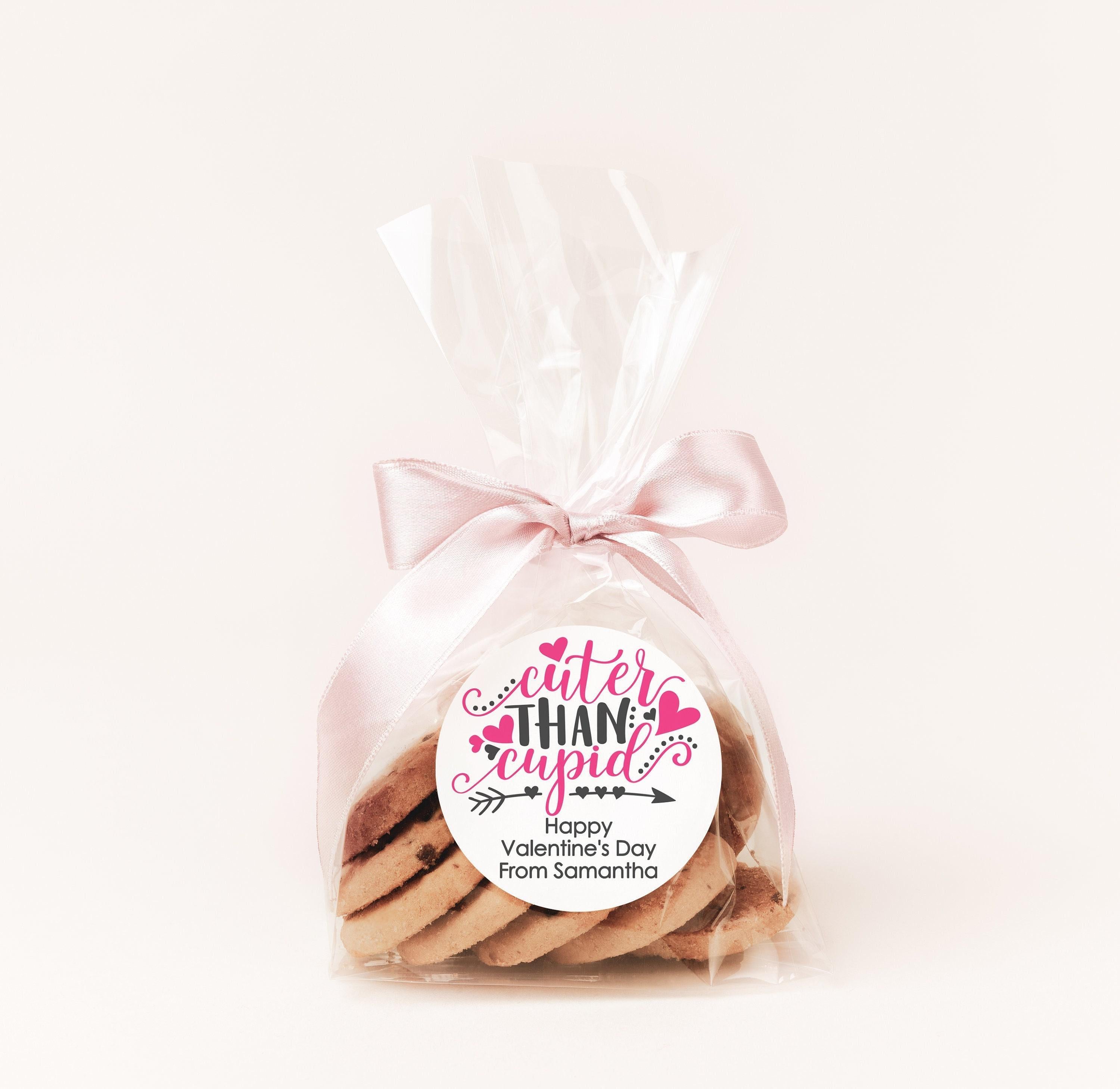 Cuter than Cupid Valentine's Day Stickers - Personalized Valentine Round Sticker Labels - Classroom Valentines for School