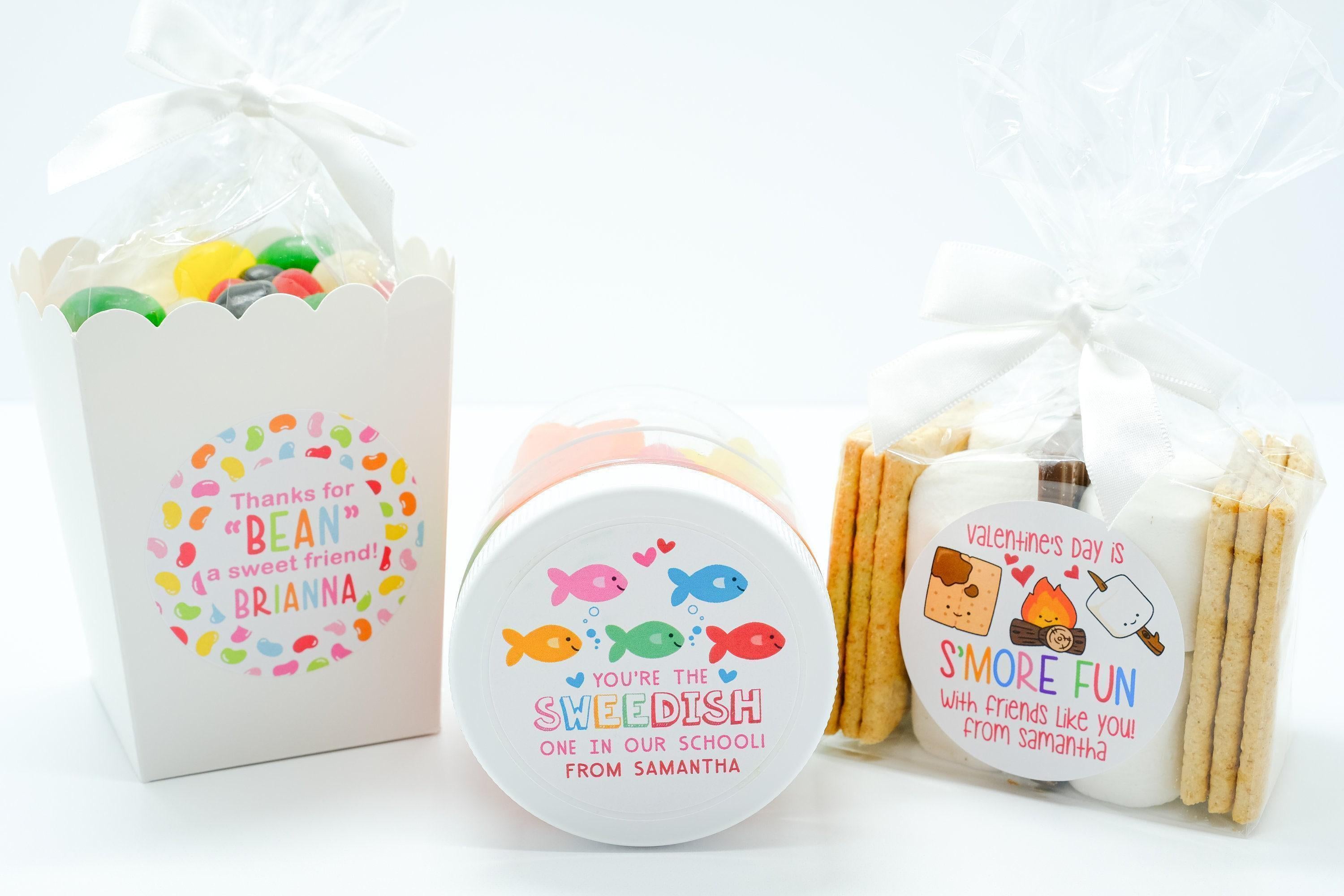 Personalized Soccer Valentine Stickers - Round Labels for School