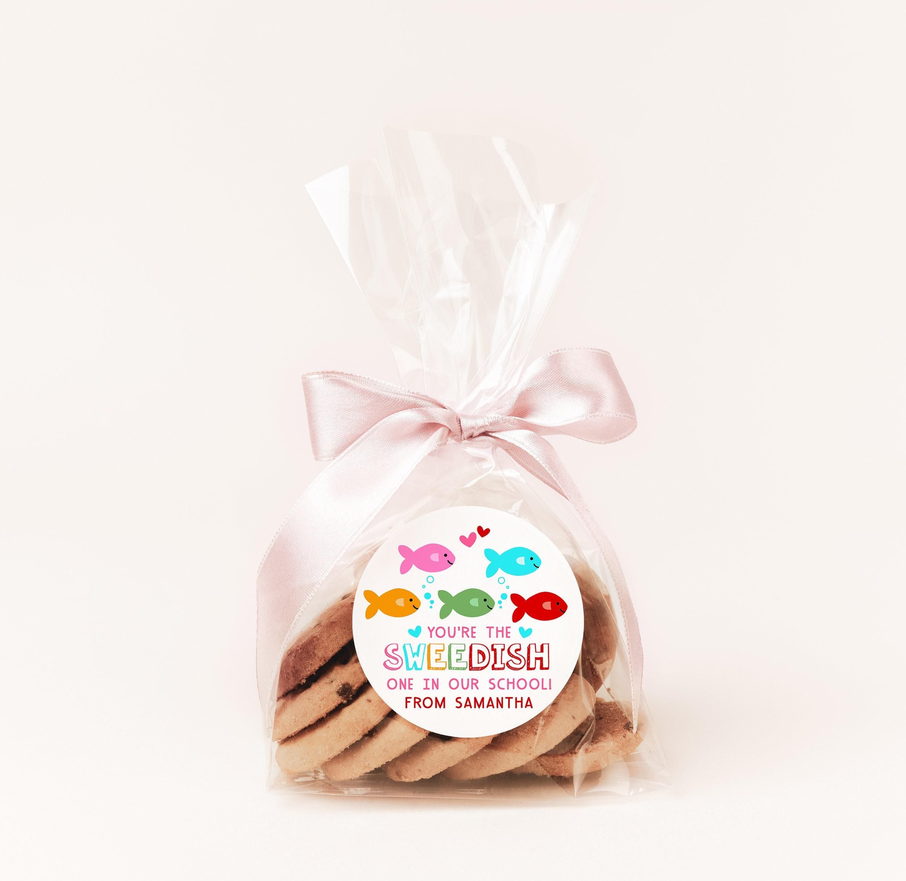 Your the Sweedish one in our school Valentines Day Stickers - Personalized Valentine Round Sticker Labels - Classroom Valentines for School