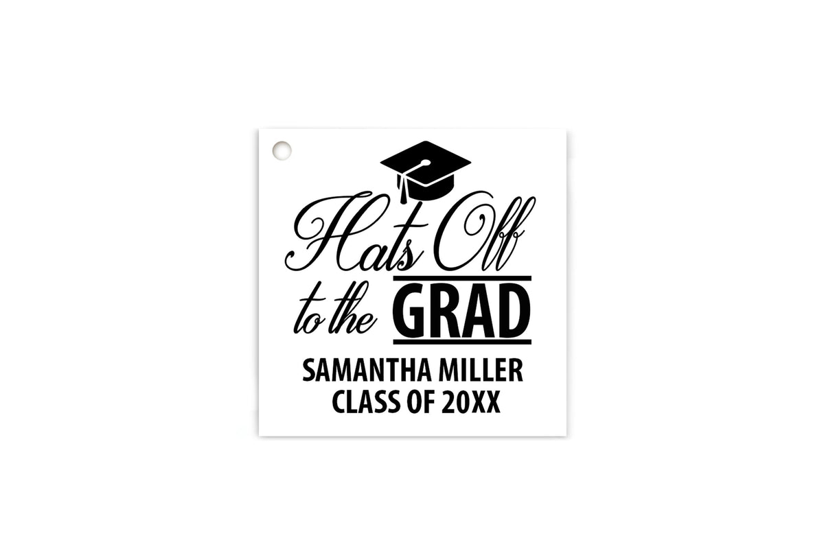 Personalized Graduation Favor Tags, Class of 2026, Set of 20
