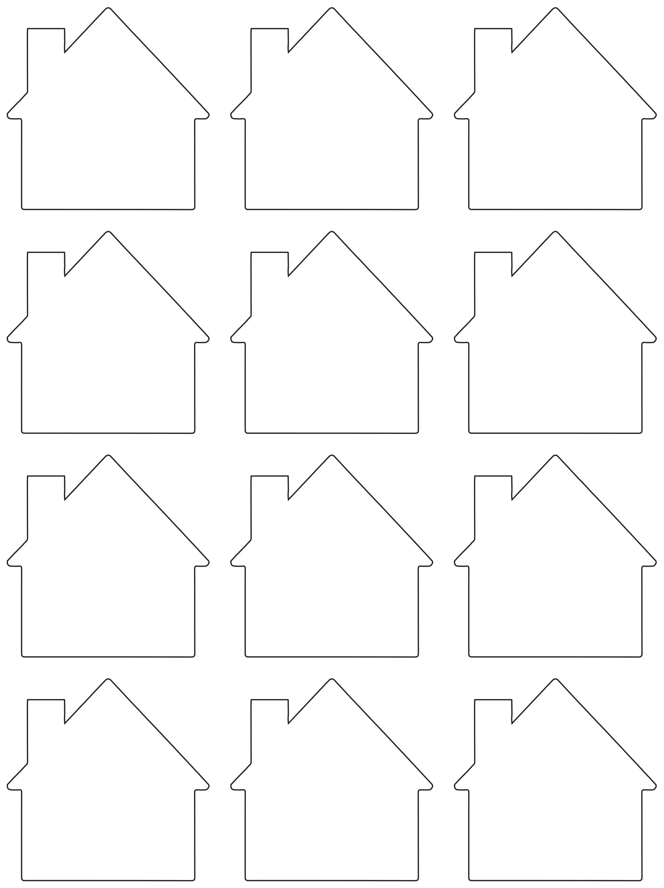 Think of Me Real Estate Stickers, House Shaped Labels, Realtor Closing Gifts