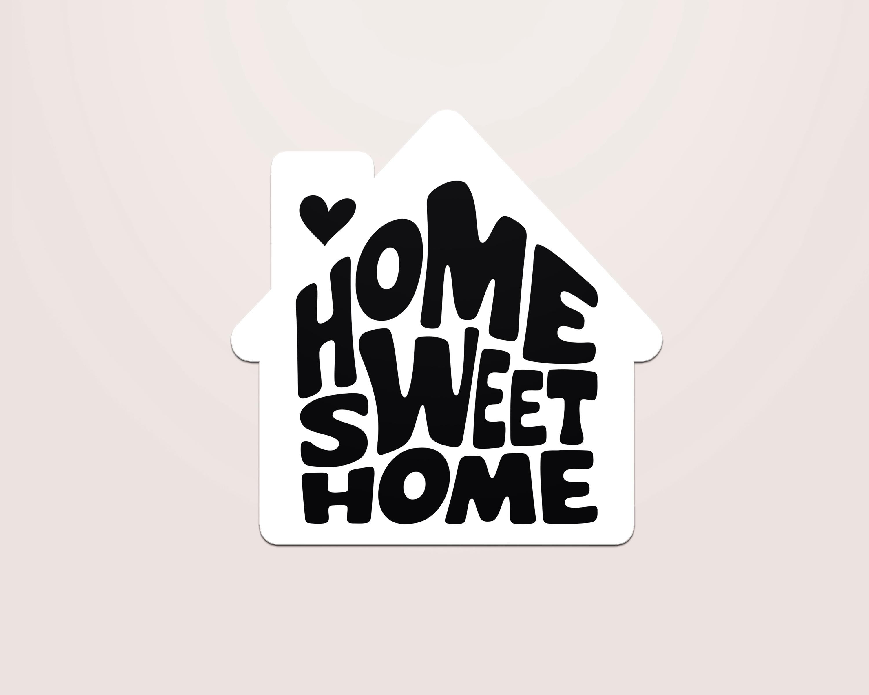 Home Sweet Home, House Shaped Stickers, Real Estate Agent Labels, Realtor Closing Gifts