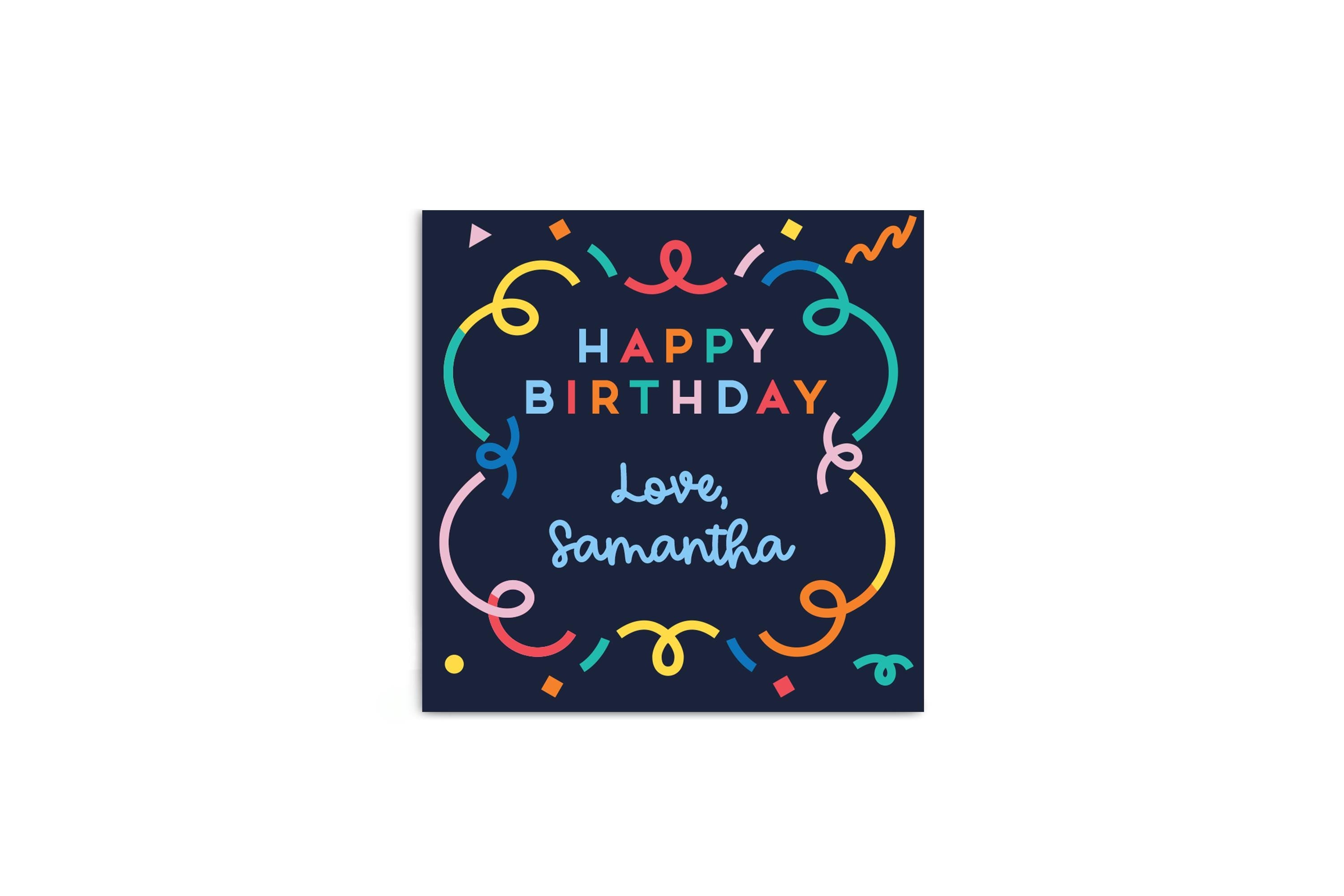Happy Birthday DIY Blank Candy Boxes, Personalized White Favor Bag with Satin Bow