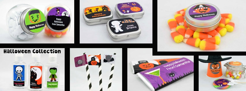 Trick or Treat Personalized Halloween Sticker, Custom Halloween Stickers, Kids Halloween Favor Stickers, Cute Halloween Stickers for School
