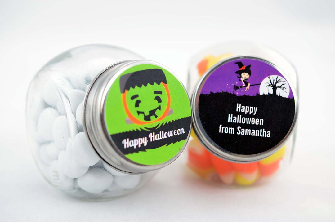 Witch Feet Personalized Halloween Sticker, Custom Halloween Stickers, Kids Halloween Favor Stickers, Cute Halloween Stickers for School