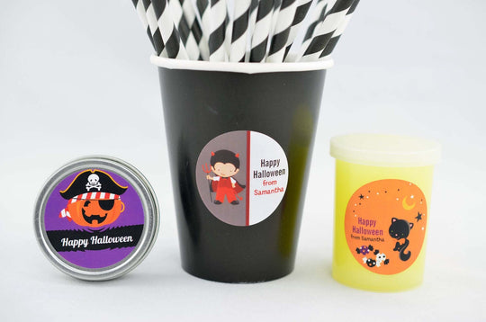 Witch Craft Personalized Halloween Sticker, Custom Halloween Stickers, Kids Halloween Favor Stickers, Cute Halloween Stickers for School