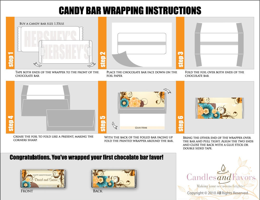 12 Santa Claus Party Christmas Candy Bar Wrappers - Personalized Custom Sweet Treat Christmas Party Favors