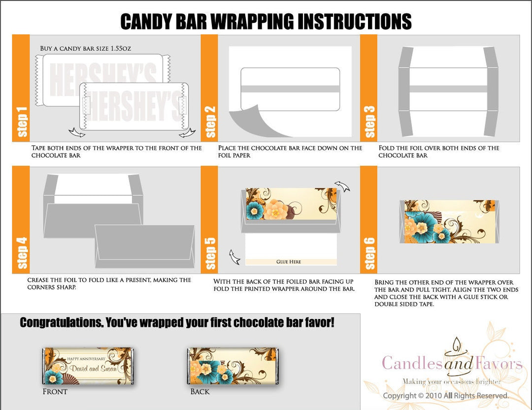 12 Santa Claus Party Christmas Candy Bar Wrappers - Personalized Custom Sweet Treat Christmas Party Favors
