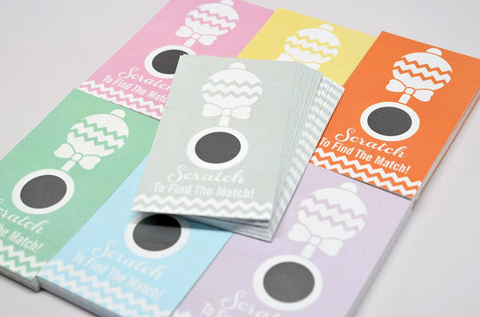 5 extra Scratch Off Cards - Baby Shower Scratch Off Cards - Baby Shower Game - Baby Shower Games