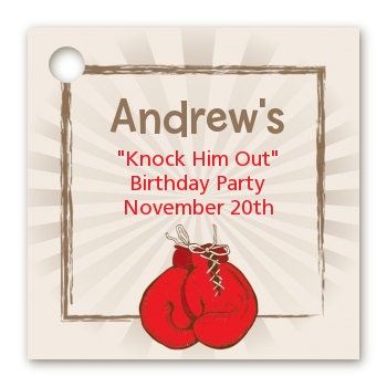 Boxing Gloves - Printable Birthday Party Invitation