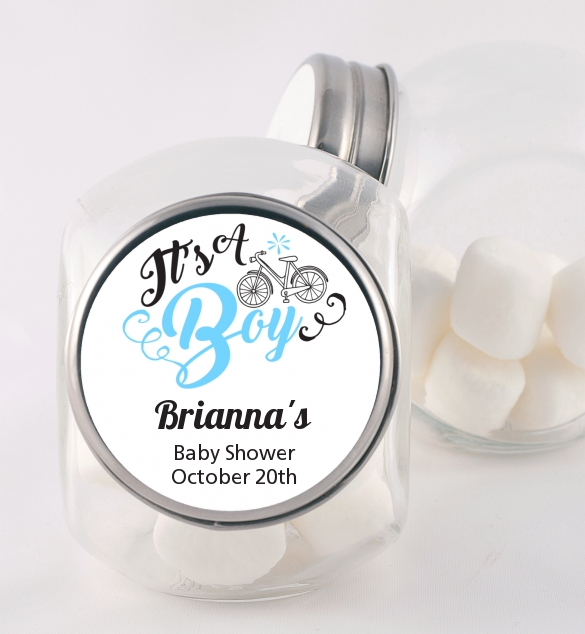It's A Boy - Personalized Baby Shower Candy Jar