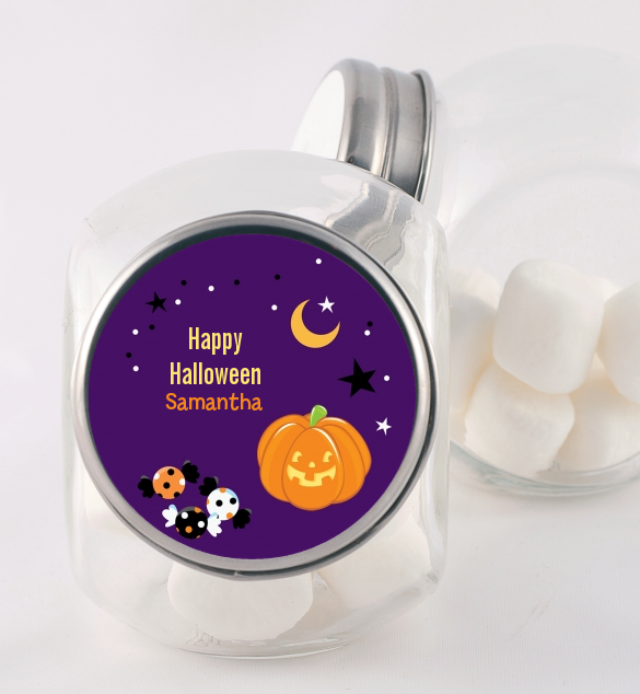 Jack O Lantern - Personalized Halloween Candy Jar