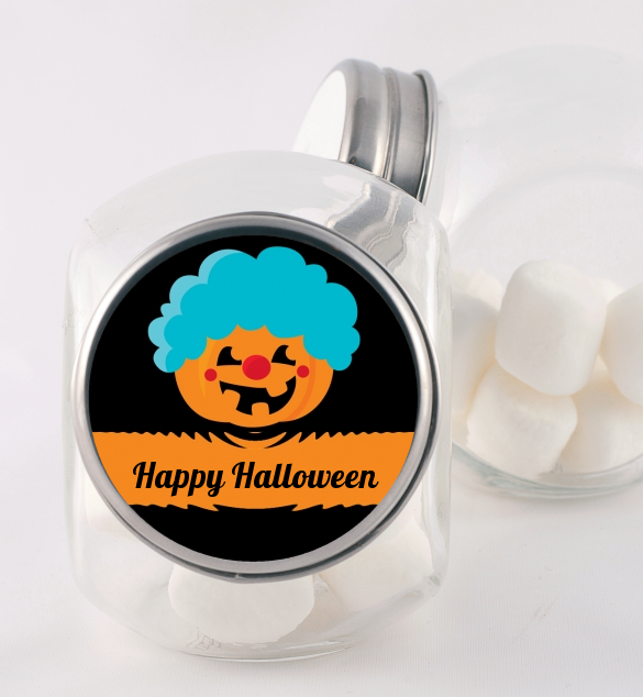 Jack O Lantern Clown - Personalized Halloween Candy Jar