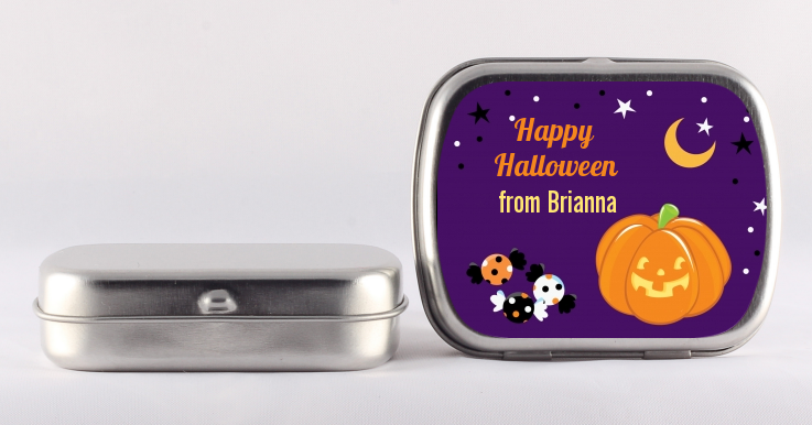 Jack O Lantern - Personalized Halloween Mint Tins
