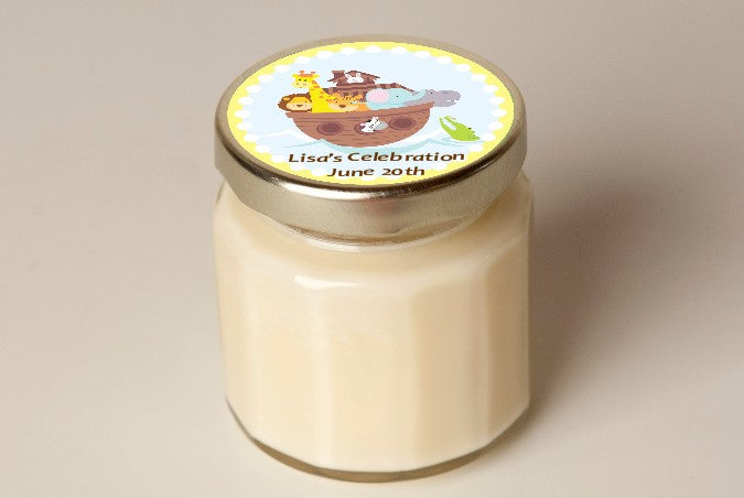 Noah's Ark - Baby Shower Personalized Candle Jar