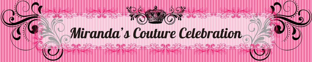 Juicy Couture Inspired - Personalized Birthday Party Banners