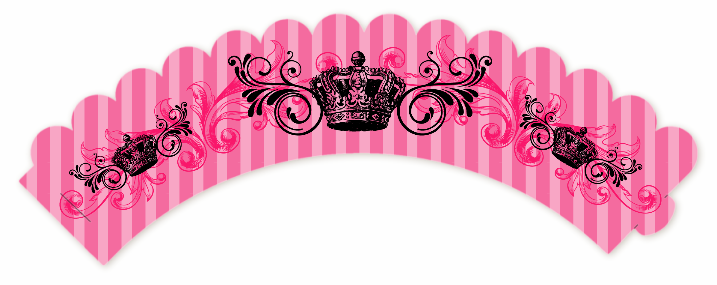 Juicy Couture Inspired - Birthday Party Cupcake Wrappers