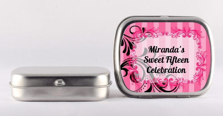 Juicy Couture Inspired - Personalized Birthday Party Mint Tins