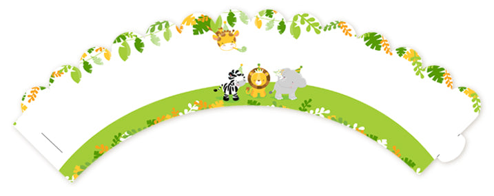 Jungle Party - Baby Shower Cupcake Wrappers