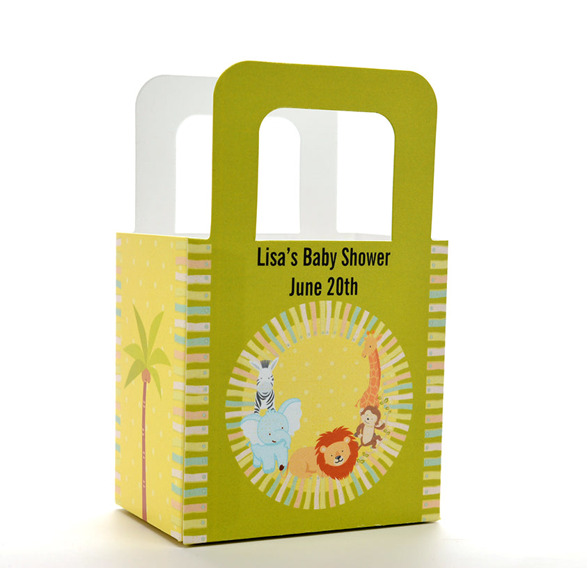 Jungle Safari Party - Personalized Baby Shower Favor Boxes