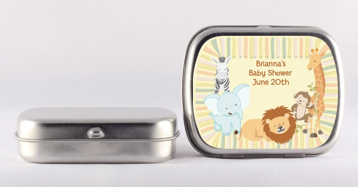 Jungle Safari Party - Personalized Baby Shower Mint Tins
