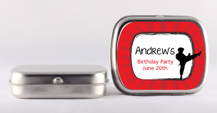Karate Kid - Personalized Birthday Party Mint Tins