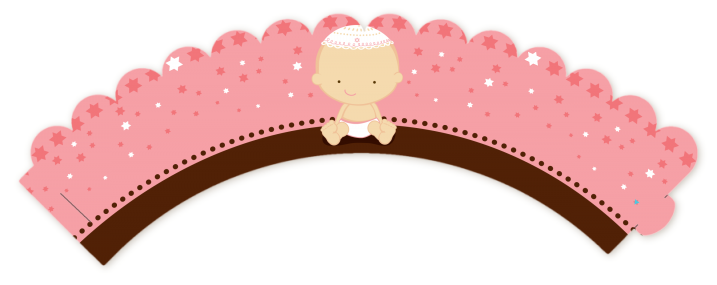 Jewish Baby Girl - Baby Shower Cupcake Wrappers