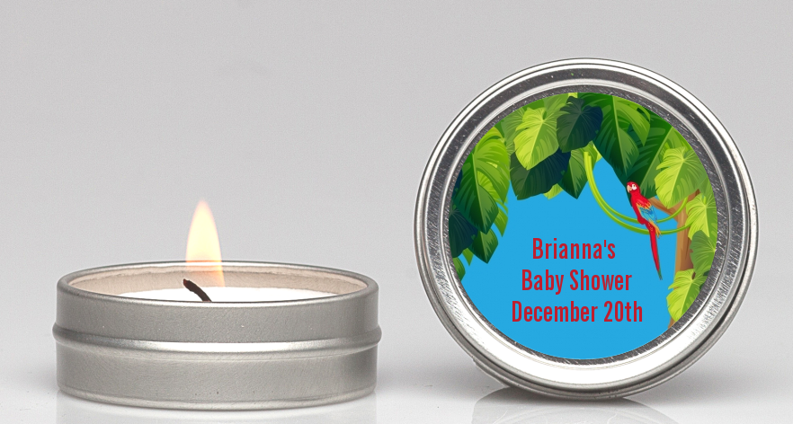 King of the Jungle Safari - Baby Shower Candle Favors