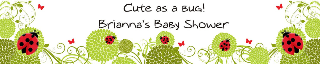 Ladybug - Personalized Baby Shower Banners