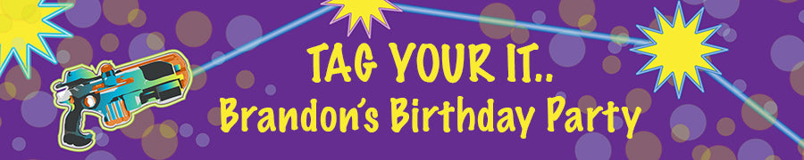 Laser Tag - Personalized Birthday Party Banners