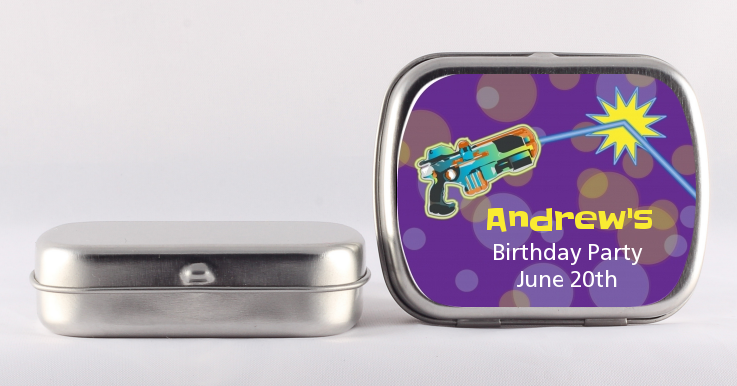 Laser Tag - Personalized Birthday Party Mint Tins
