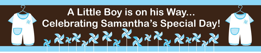 Little Boy Outfit - Personalized Baby Shower Banners