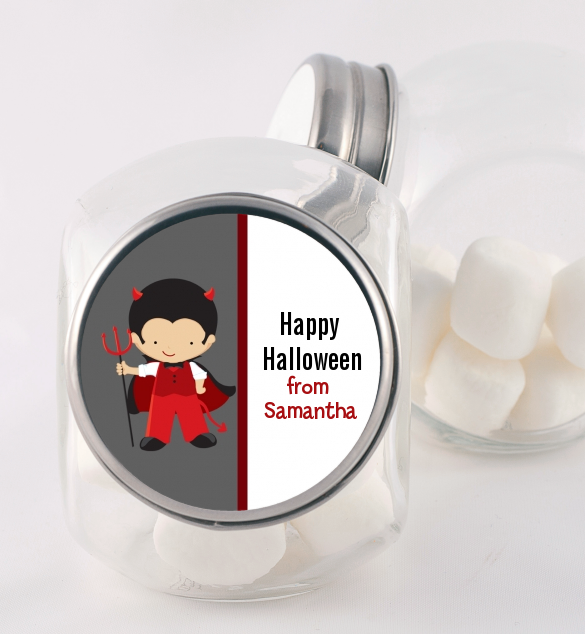 Little Devil - Personalized Halloween Candy Jar